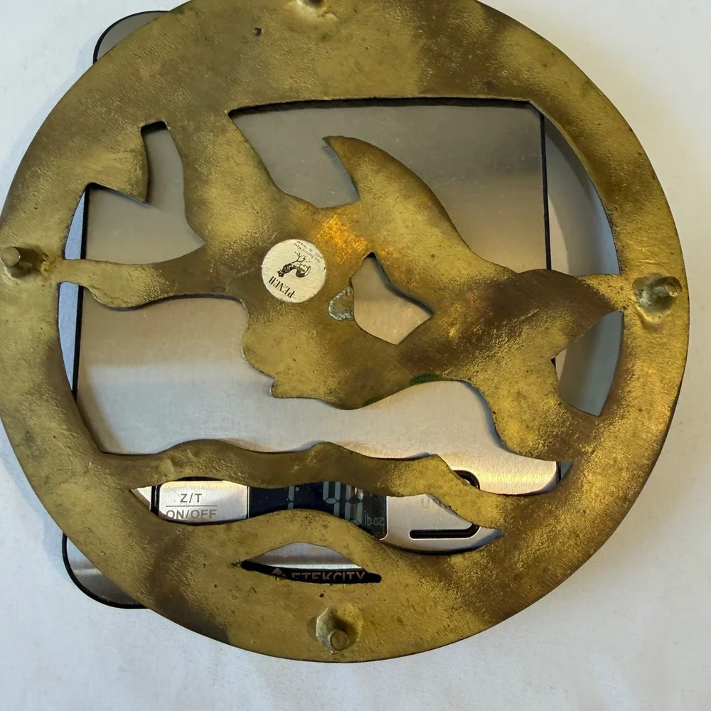 Penco Vintage Flying Geese Brass Trivet Wall Art MCM
